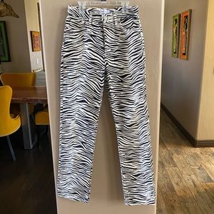 ZARA zebra jeans